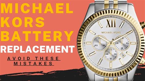 michael kors uhr gehäuse öffnen|michael kors watch battery removal.